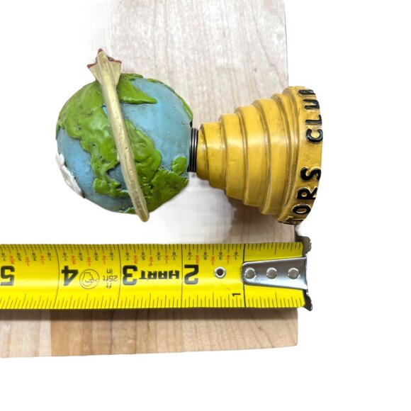 Fossil Collectors Club Around The World Globe Bobble Statue Advertising Display - Picture 8 of 9